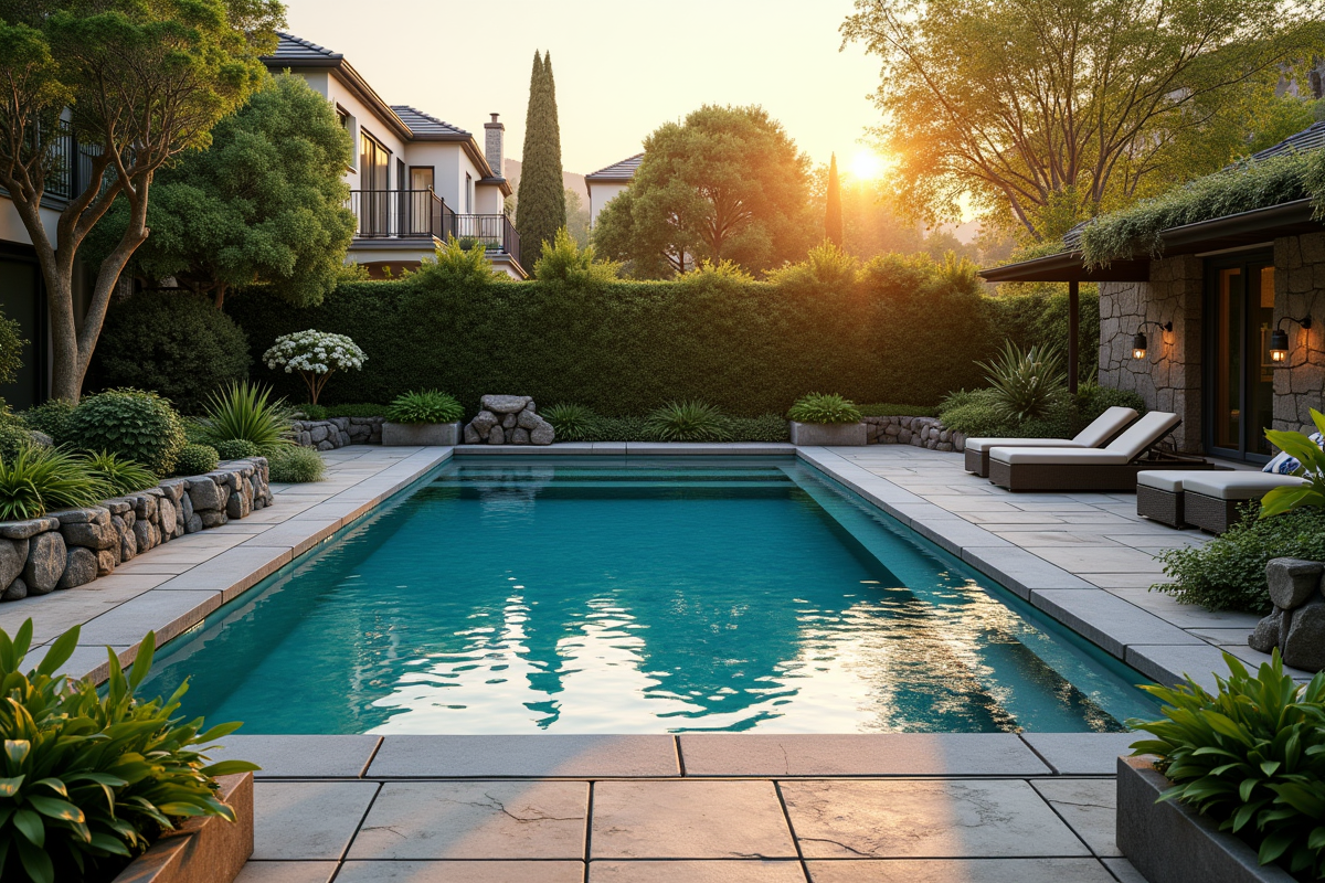 pavés piscine