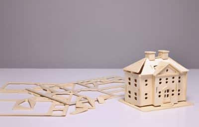 Maquette de maison en bois