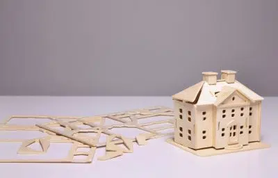 Maquette de maison en bois